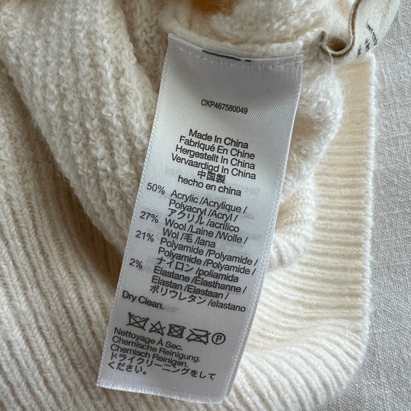 Madewell Women’s Plus Melwood Square-Neck Pullover Sweater 1X Wool Blend - Picture 10 of 10